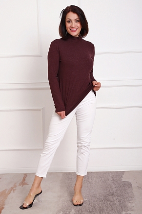 Женская водолазка 88157 / бордо