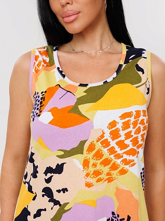 Женский сарафан С- 93(К) / Желтый (узоры)