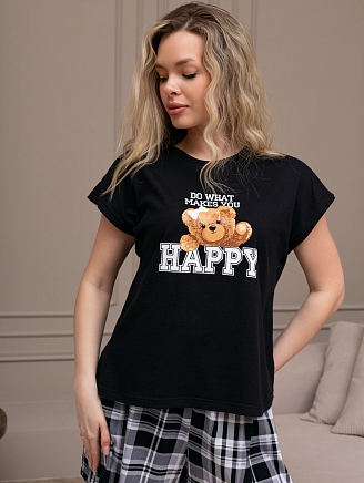 Женский костюм Мишель-5 КЖ-130 / чёрный