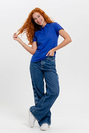 Женская футболка 14402 поло / индиго