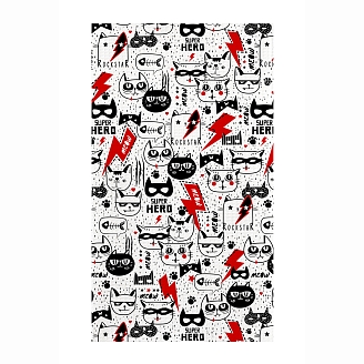 Набор кухонных вафельных полотенец "Самойловский Текстиль"  / Кот-герой