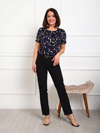 Женская футболка Оранжерея / Темно-синий