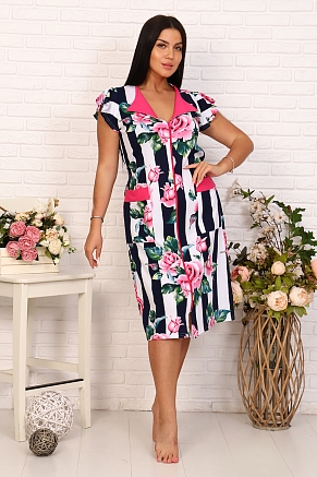 Халат женский 39003 / малина