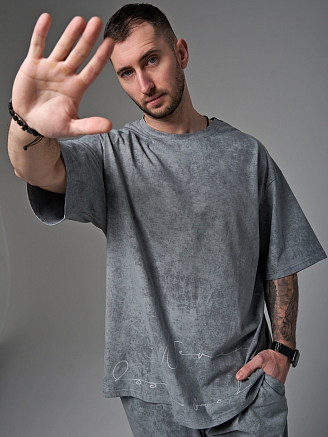 Мужской комплект "Винтаж" (бриджи) 2327-К / Серый