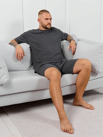 Фуфайка (футболка) мужская Алессандро-1 / графитовый