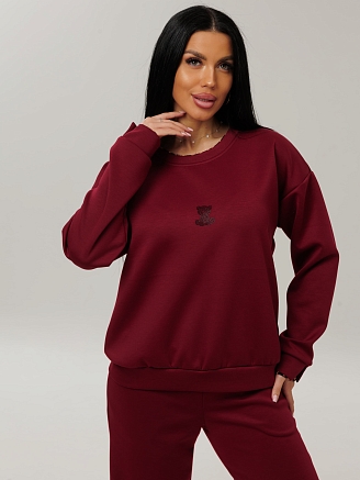 Женский костюм К-228(Н) / Бордовый