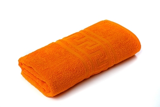 Полотенце махровое г/к Узбекистан 380 гр/м2 / 207-апельсиновый