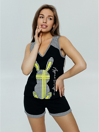 Женская пижама Стеша / Черный