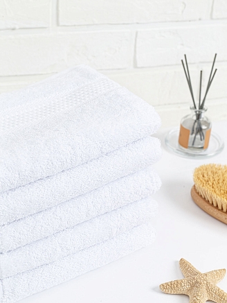 Полотенце махровое г/к Узбекистан 460 гр/м2 / 024-белый