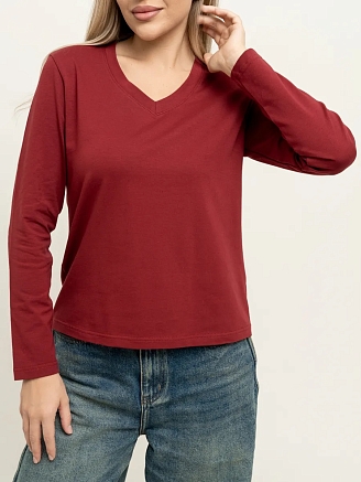 Женская футболка "Милана" / Бордовый арт. к1284бр