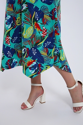 Женский сарафан Тропики 724 / Бирюзовый