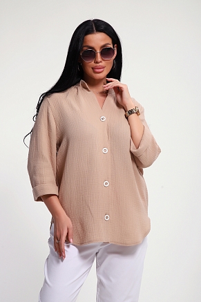 Женская рубашка 32745 / капучино