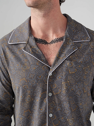 Мужская пижама "Династия" (классическая) 2404-К / Серый