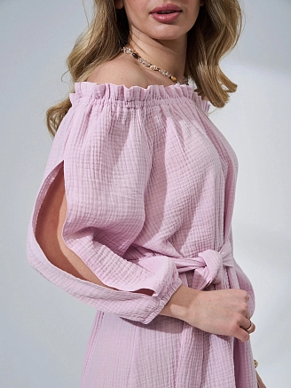 Женское платье "Романтика" 2474-Мус / Розовый