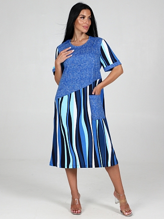 Женское платье Каприз ПлК-1544 / Голубая волна