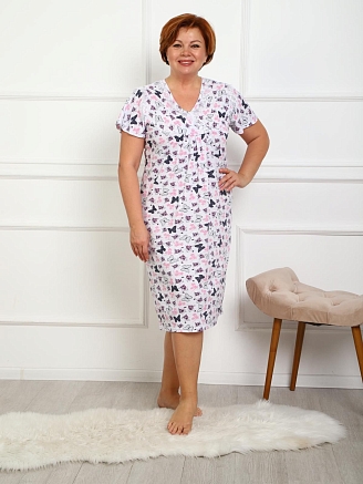 Женская сорочка Гелия / розовый