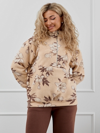 Женский костюм М-1014 / Цветок беж