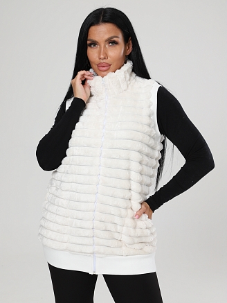 Женский жилет велсофт ЖВ-427 / Молоко