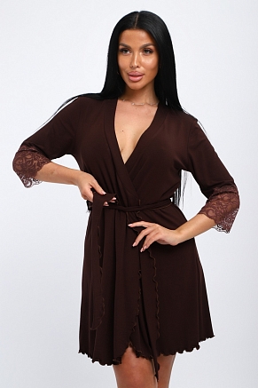 Женский халат Адель Нуар / Шоколад
