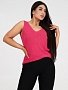 Женский топ ТВ-2.02 / Стразы фуксия