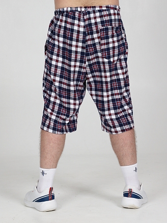 Мужские шорты ШК-279 / Сине-красная рябь