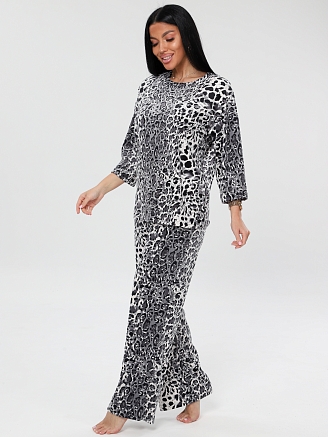 Женский костюм К-82(В) / Серый (леопард)