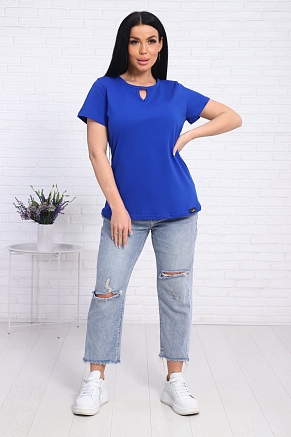 Женская футболка 33603 / васильковый