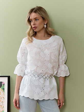 Женская блузка Милица-1 / белый-3