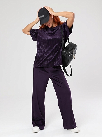 Женский костюм Элнора-Жаккард / сливовый