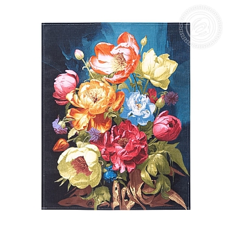 Набор из 3-х полотенец рогожка / Цветалина