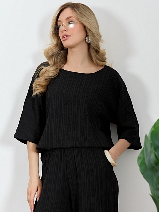 Женская блузка Сиеста-6 / чёрный