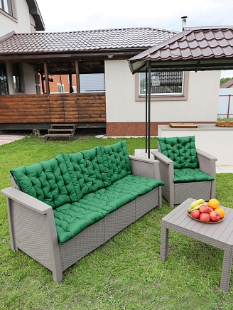 Матрас для садовой мебели арт. MO55 / Зеленый