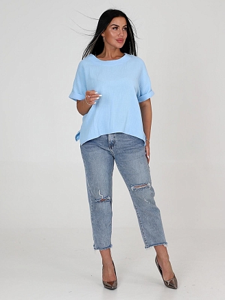 Женская футболка Джил / голубой