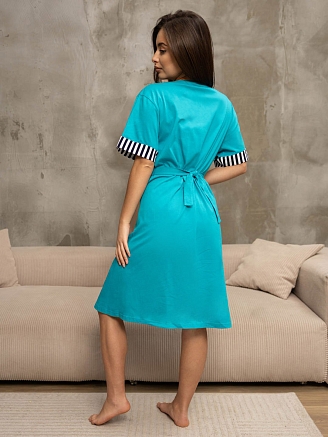 Женский халат мод.2119/1 / Петроль