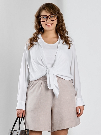 Женские шорты "Женский каприз-4" / бежевый