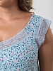 Женская ночная сорочка Рига / голубой №6