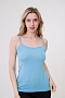 Женский топ из вискозы / Бледно-голубой
