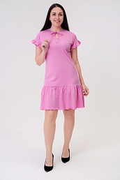 Платье женское из кулирки Чейси 2 розовый