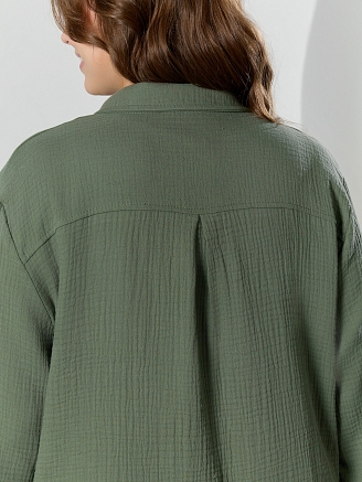 Женская рубашка Вуаль-6 / хаки