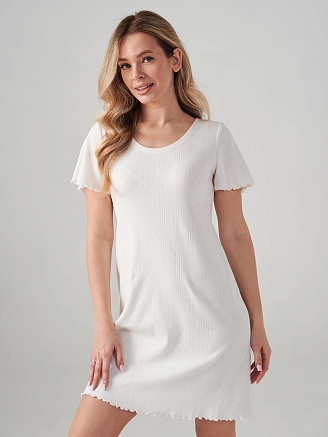 Женская сорочка "Ажур" 2419-Рн / Молочный