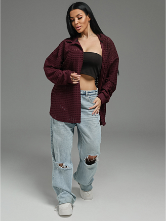 Женская рубашка Стелла / Бордо