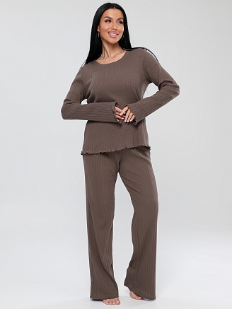 Женская пижама П-104(Риб) / Коричневый