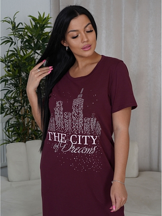 Женское платье Рамона / Бордо