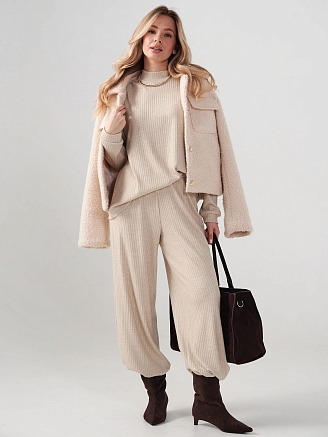 Женский костюм "Ангора" 2412-Л / Бежевый