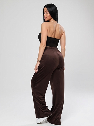 Женские брюки Марлена макси / шоколадный