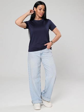 Женская футболка Джовита / темно-синий