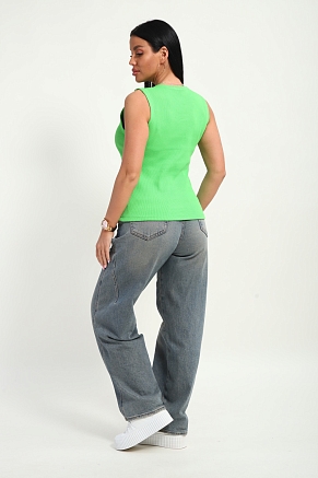 Женская майка 19137 / зеленый