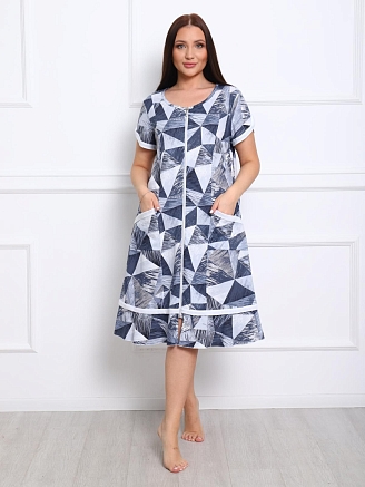 Женский халат Акация / серый