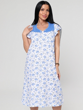 Женская ночная сорочка М-003 / Голубой