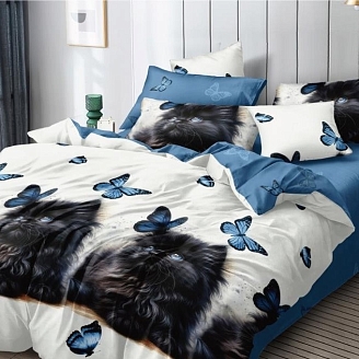 Постельное белье поплин Эксклюзив (молния) / Мурзик